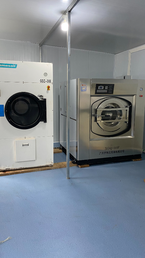 珠江洗滌設備案例：優質滾筒工業用洗衣機廠解決酒店洗滌難題